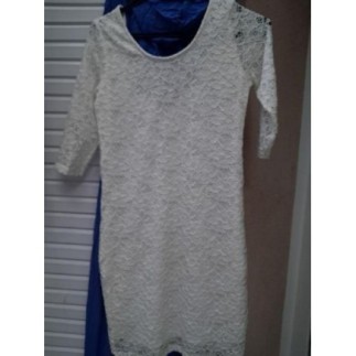 Robe courte blanche en...