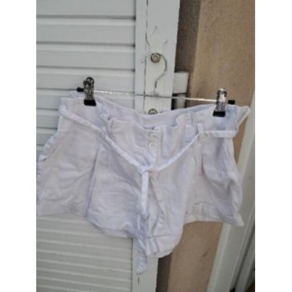 Short blanc, femme  T.44