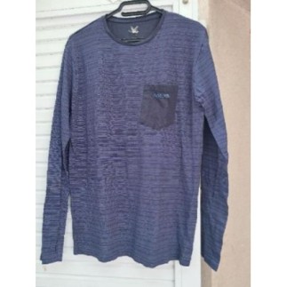 Tee-shirt  homme bleu...