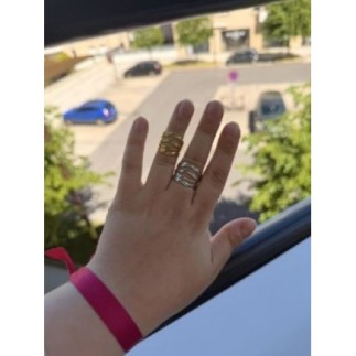 Bague Vague | Acier...