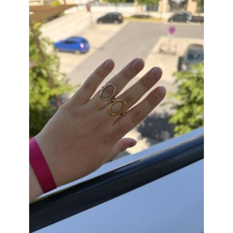 Bague Anneau | Acier Inoxydable | Taille unique réglable