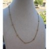 Collier chaîne perle doré | Acier Inoxydable