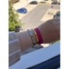 Bracelet jonc avec stras | Acier Inoxydable