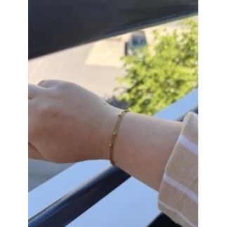 Lot Bracelet Jonc coquillage avec bracelet perle | Acier Inoxydable 