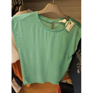Haut femme fluide vert T.38