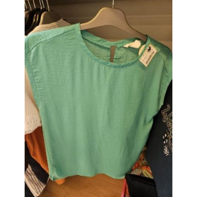 Haut femme fluide vert T.38