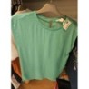 Haut femme fluide vert T.38
