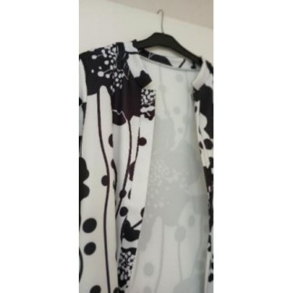Veste blanc/noir T. L