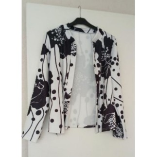 Veste blanc/noir T. L
