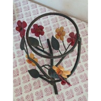 Porte bougie fleur