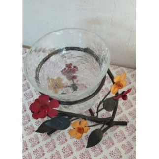 Porte bougie fleur