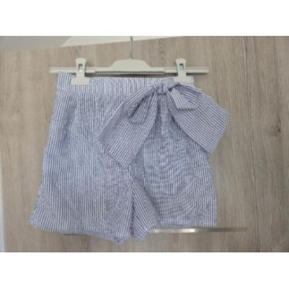 short bleu à rayure - 9ans