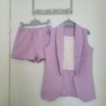 Ensemble short violet-  130cm (9 ans)