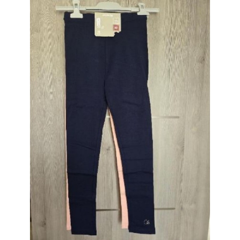 Legging bleu et orange pastel - 10 ans