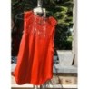 Haut noir fluide avec dentelle Corail GUESS Taille M 