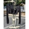 Gilet court noir manches longues avec 3 boutons Taille S 