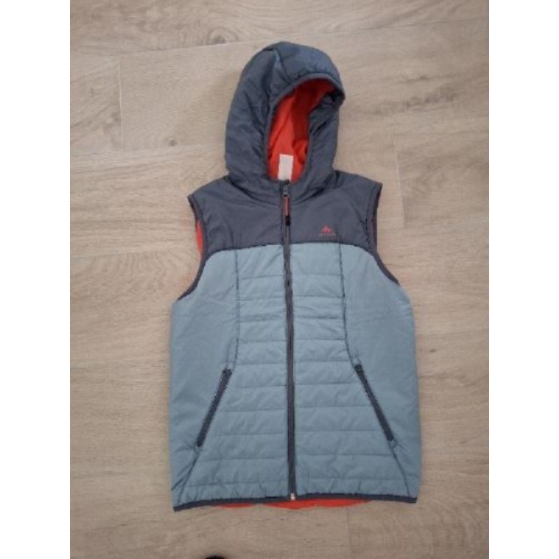 Doudoune sans manche Decathlon bleue grise 12/13ans 