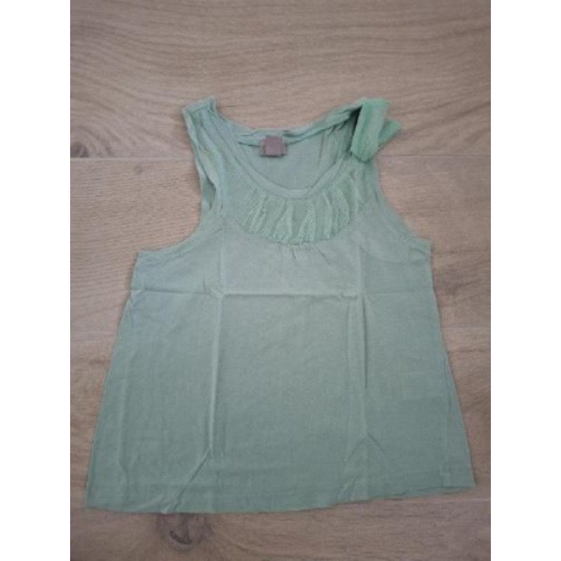 Haut sans manche vert clair Cyrillus 10ans 