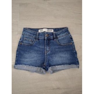 Short en jeans bleu denim...