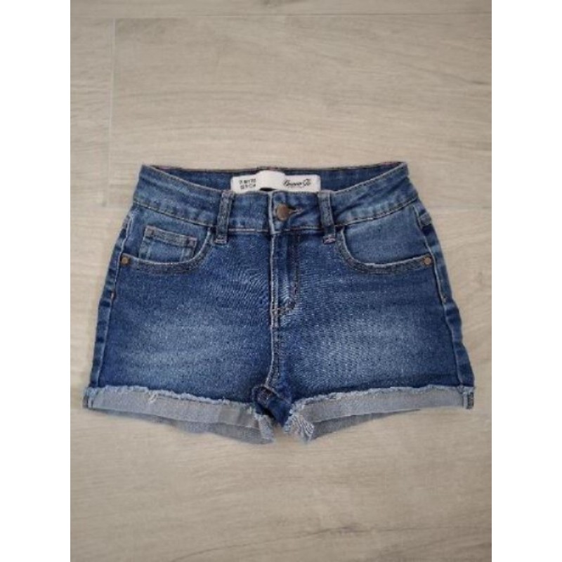 Short en jeans bleu denim co 7/8ans