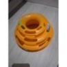 Jeu orange avec 3 balles pour chat 
