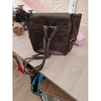 Sac a dos cuir brun souple