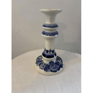 Bougeoir blanc et bleu 