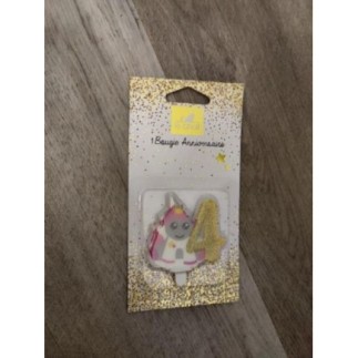 Bougie anniversaire 4 ans 