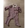 Pyjama violet blanc bebe 1/3M