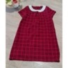 Robe demi manches à carreaux rouge te rose, fille 4ans, Srgent Major