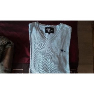Pull Teddy Smith bleu ciel T XL