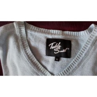 Pull Teddy Smith bleu ciel...