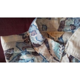Chemise  Liberto motifs  bleus blancs T XL