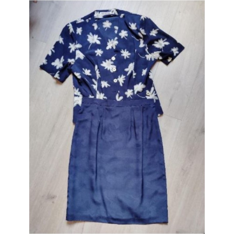 Ensemble veste jupe  Weinberg bleu T 40