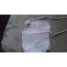 Petit sac blanc au crochet fait main 