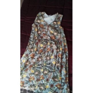 Robe imprimée multicolore T...