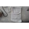 Pochette blanche au crochet fait main 