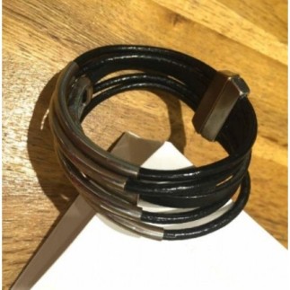 Bracelet cuir et métal CLIO...