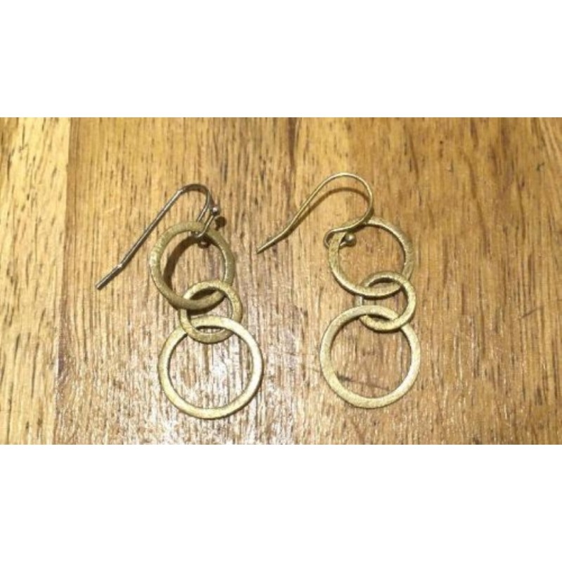 Boucles d'oreilles métal doré