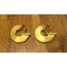 Boucles d'oreilles clip métal doré BICHE DE BERE
