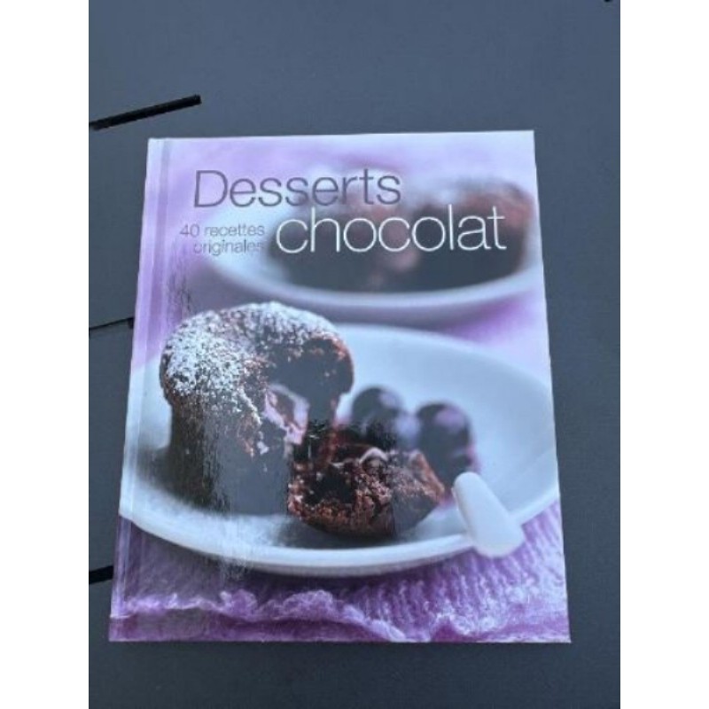 Livre de recettes desserts chocolat 