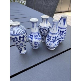 Cinq mini vase chinois 