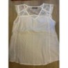 Débardeur blanc grand voile T 2