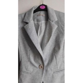 Veste tailleur grise cintrée taille XS/S