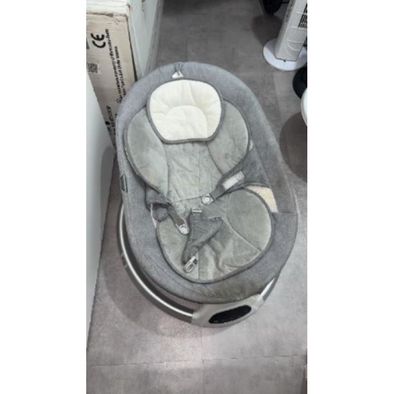 Balancelle Bébé Transat électrique à 5 vitesses avec Affichage LED, Chaise Berçante