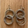 Boucles argentées cercles