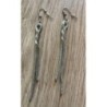 Boucles argentées longues