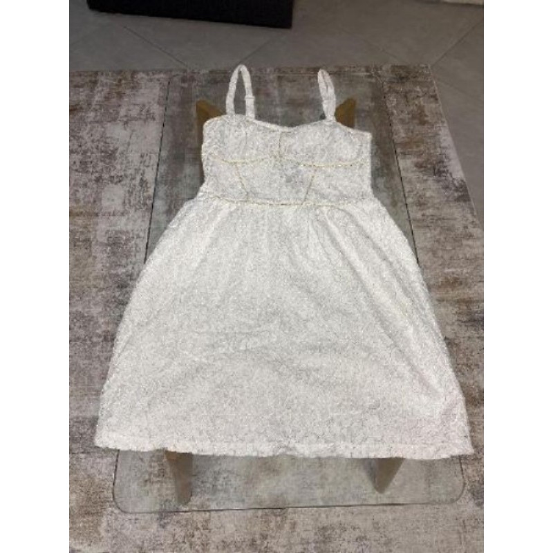 Robe courte blanche dentelle Promod - taille 38