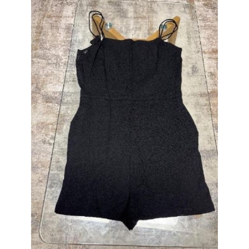 Combi short noire avec dentelle au dos - taille 38