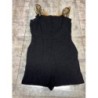 Combi short noire avec dentelle au dos - taille 38